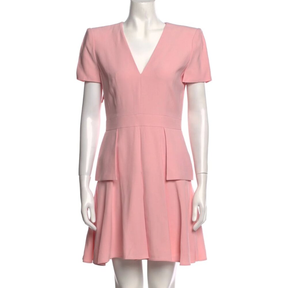 Alexander Mcqueen 2017 Pink Peplum Dress